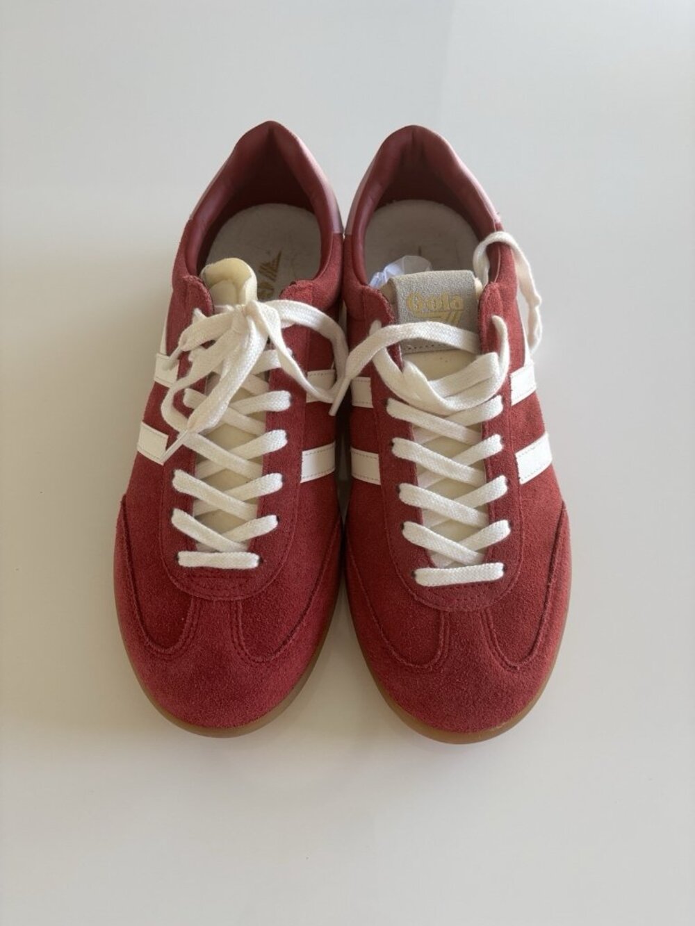 Gola Cyclone Women's Size 10 Red Lace-Up Sneakers Shoes